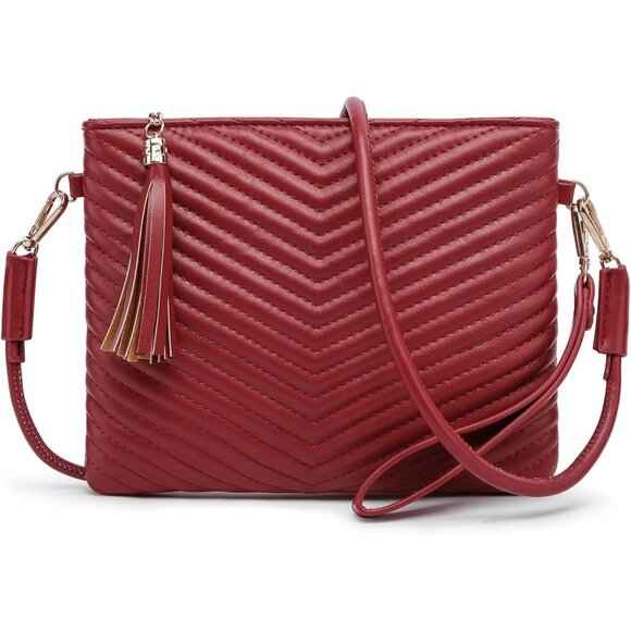 Handbags - womens small crossbody strap handbag bag Dark Red
